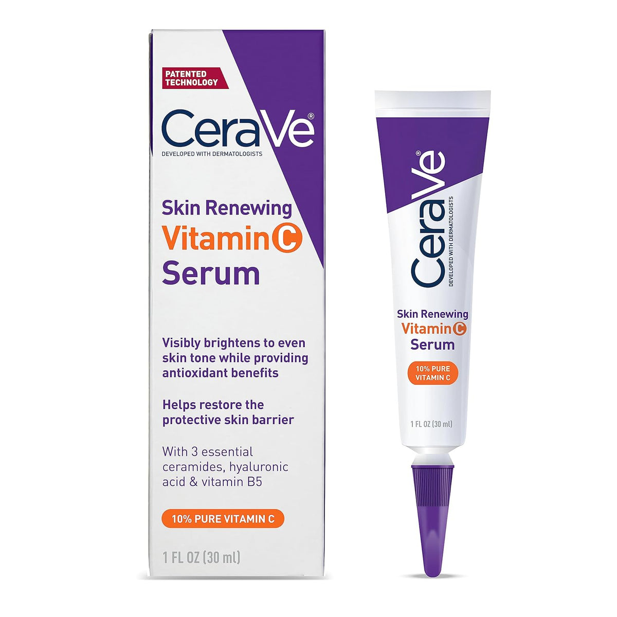 CeraVe Vitamin C Serum with Hyaluronic Acid With 10% Pure Vitamin C - Wise Beauty